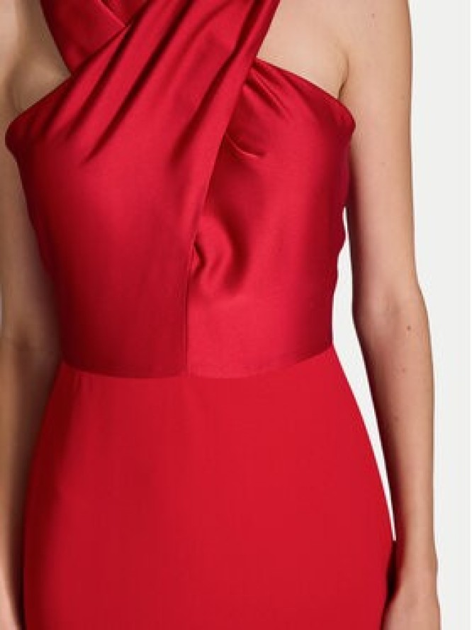 Swing Sukienka koktajlowa 5AI17900 Czerwony Slim Fit