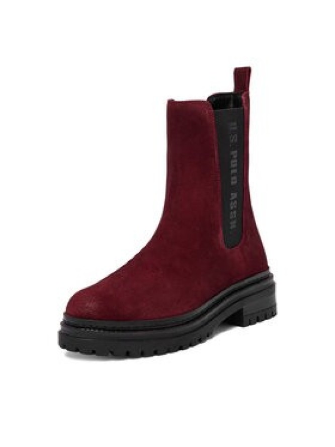 U.S. Polo Assn. Sztyblety CEO-VIZAG001W/ELE1 Bordowy