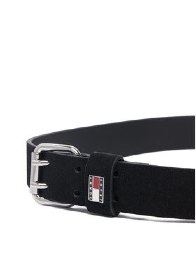 Tommy Jeans Pasek Tjw Square 3.0 Suede AW0AW19300 Czarny