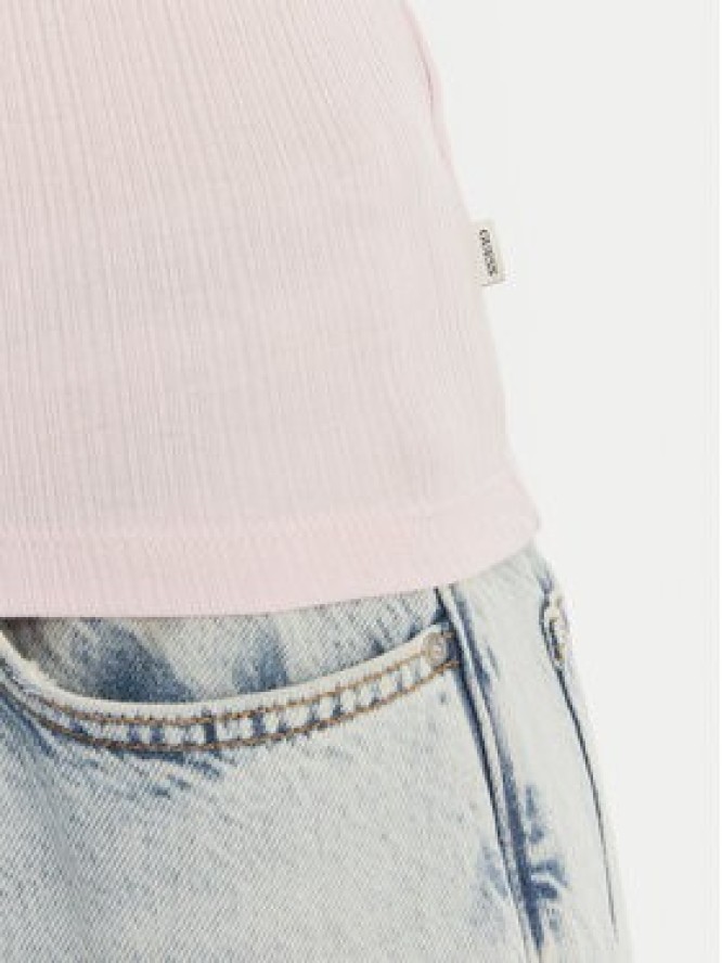 Guess Jeans Top W6GPZ8 KF641 Różowy Slim Fit