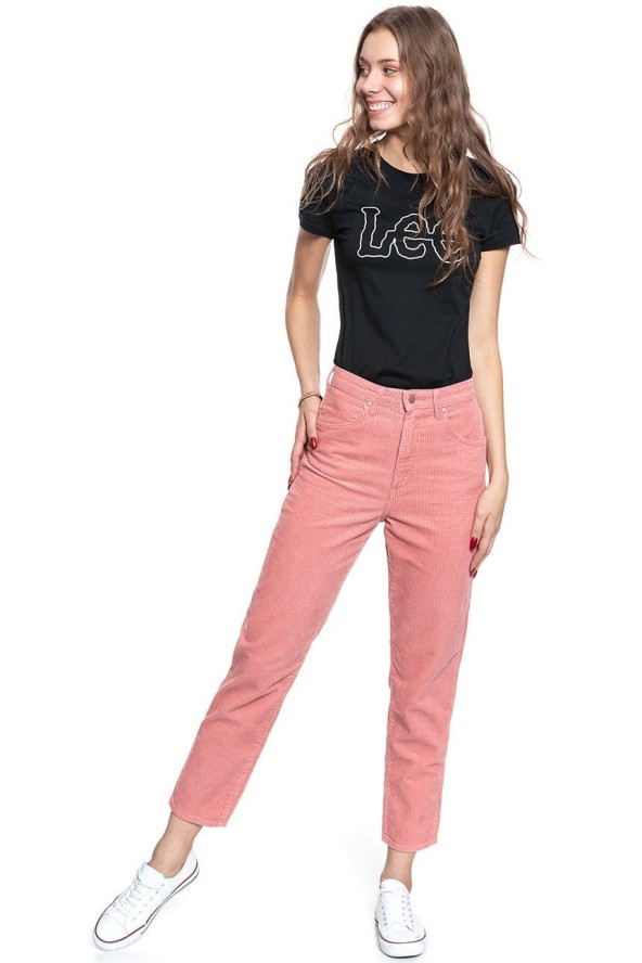 SPODNIE WRANGLER DAMSKIE MOM JEANS BRAND APRICOT W246UPP06 112127945