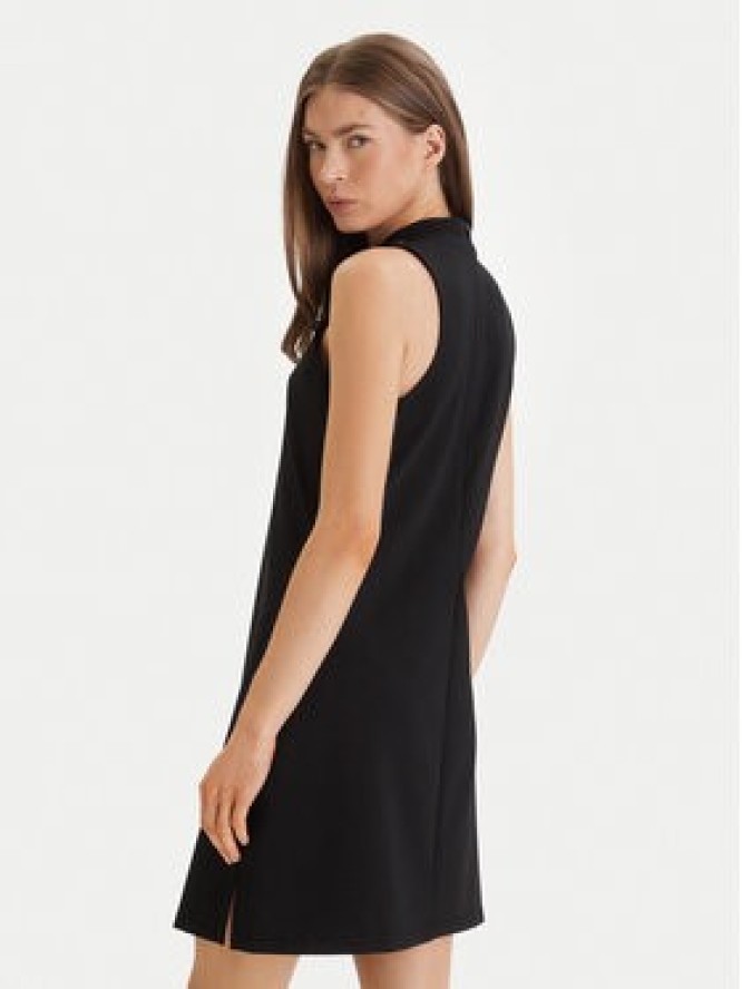 Calvin Klein Jeans Sukienka codzienna Interlock Mock LV047F260G Czarny Slim Fit