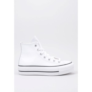 Kapcie CONVERSE CHUCK TAYLOR ALL STAR PLATFORM LEATHER Biały