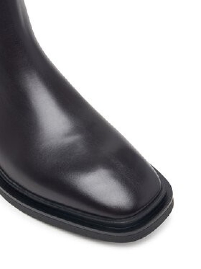 Calvin Klein Botki Square Ankle Boot Lth Mg Hdw HW0HW03186 Brązowy ciemny