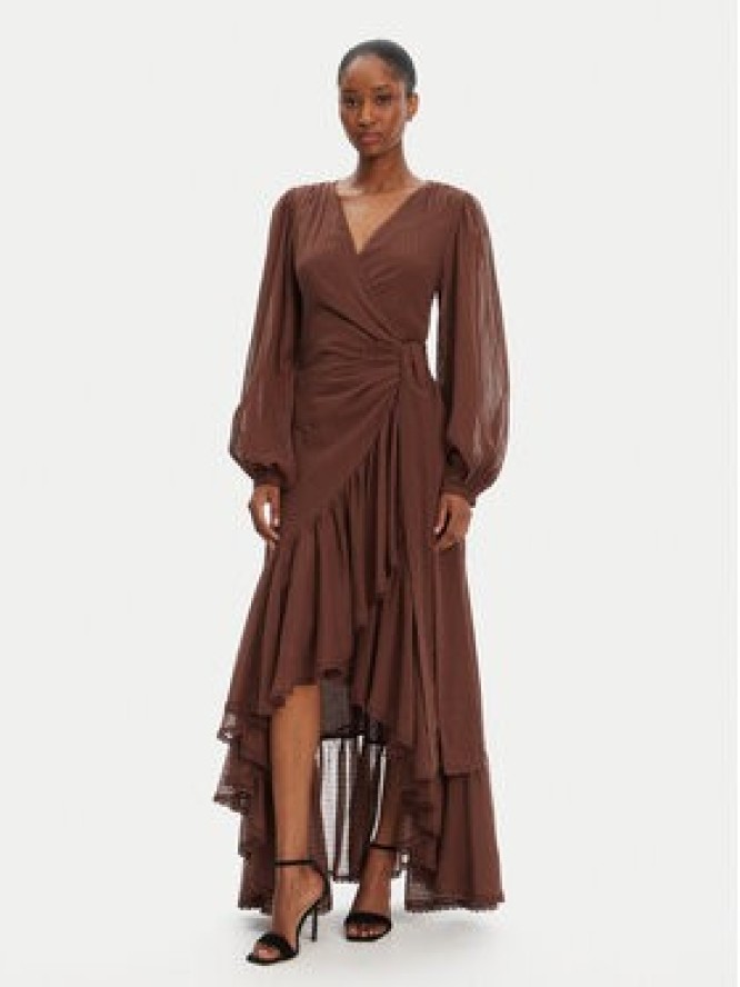 Marciano Guess Sukienka wieczorowa 5GGK53 7317A Brązowy Regular Fit