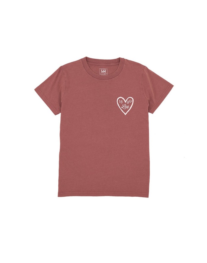 DAMSKA KOSZULKA LEE SMALL LOGO TEE HENNA 112363636