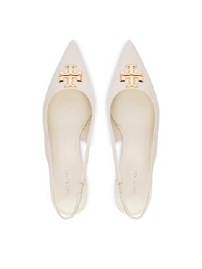 Tory Burch Czółenka Eleanor Slingback 181018 Écru