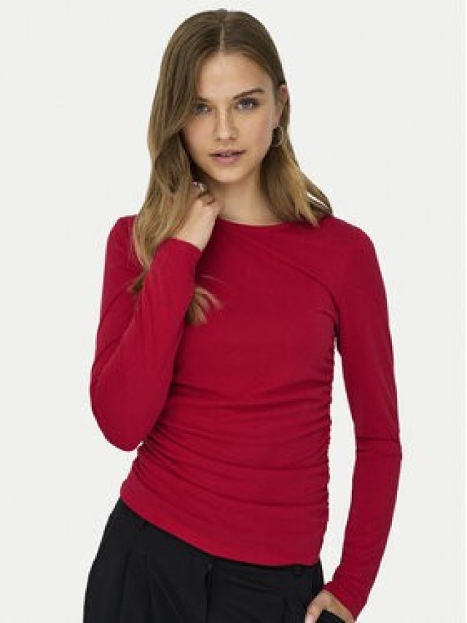 ONLY Bluzka Free Life 15365605 Czerwony Regular Fit