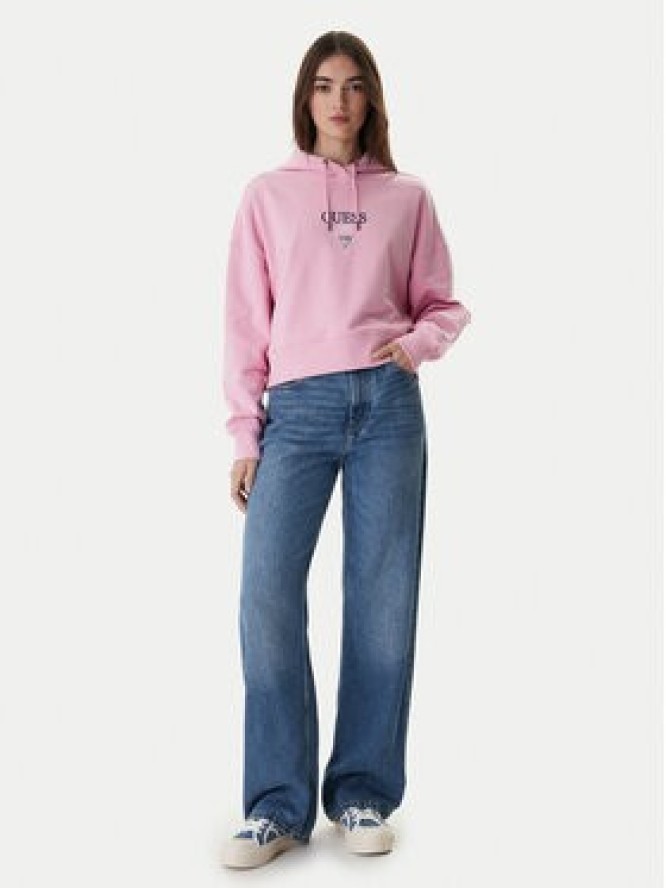 Guess Jeans Bluza W6RQ00 K68I4 Różowy Relaxed Fit