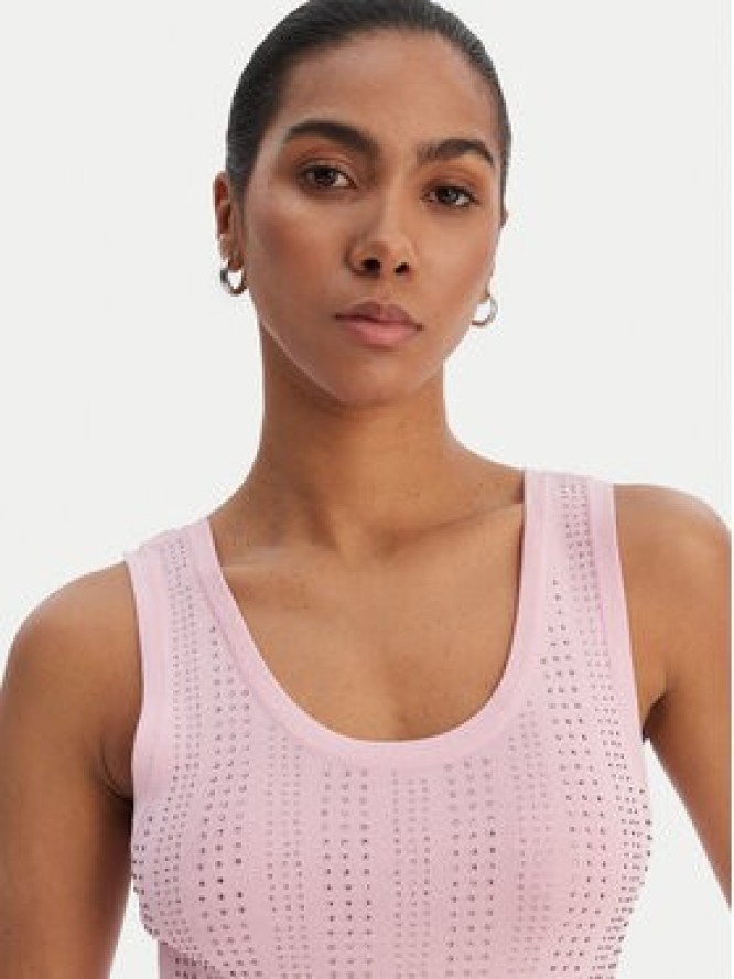 Fracomina Top FR26ST4005K524R9 Różowy Slim Fit