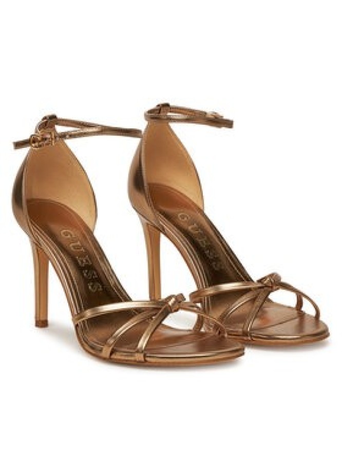 Guess Sandały FLJSPR LEL03 Złoty