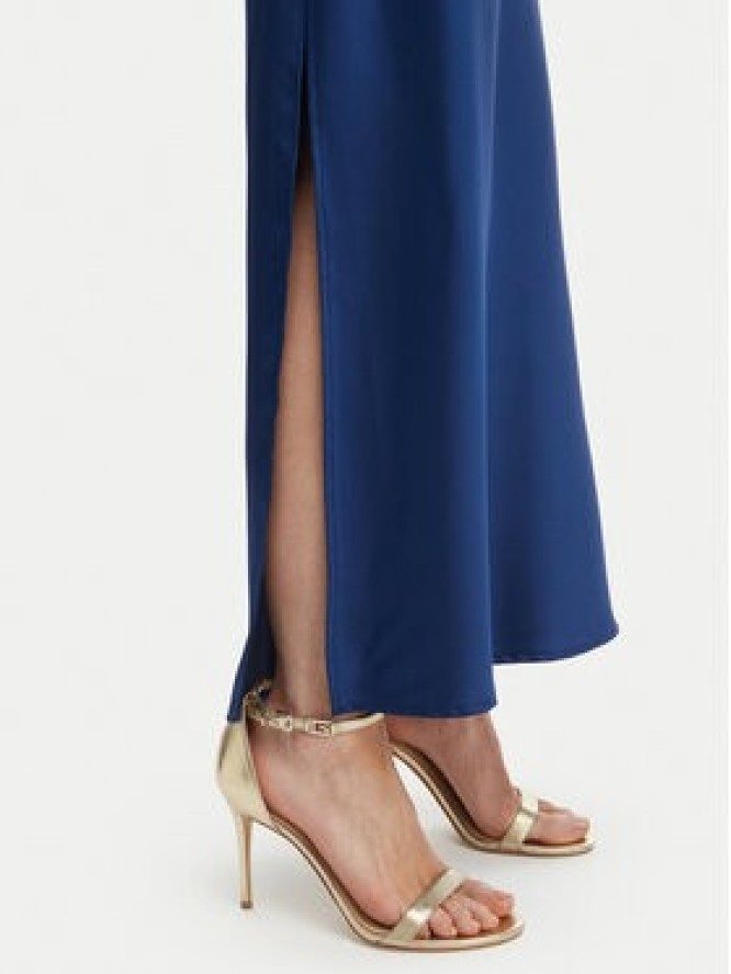 Rinascimento Sukienka wieczorowa CFC0127548003 Niebieski Regular Fit