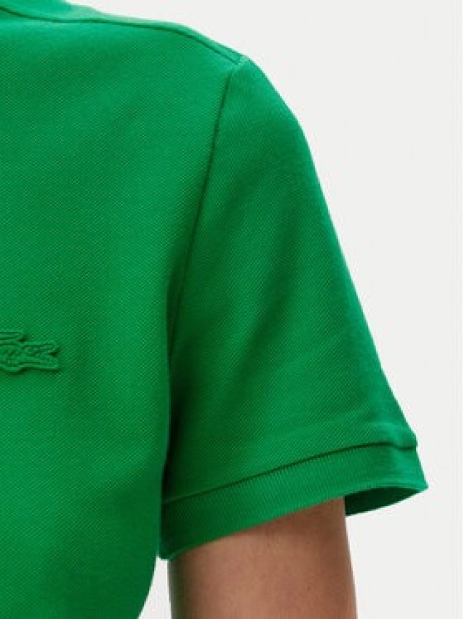 Lacoste Sukienka codzienna EF5473 Zielony Slim Fit
