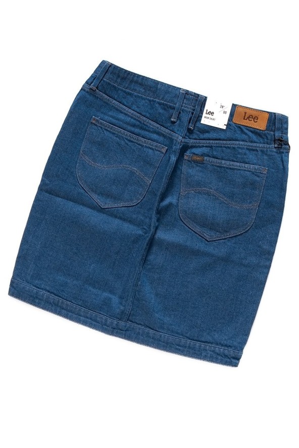 SPÓDNICA JEANSOWA LEE MOM SKIRT RINSE L38MRE36 112108265