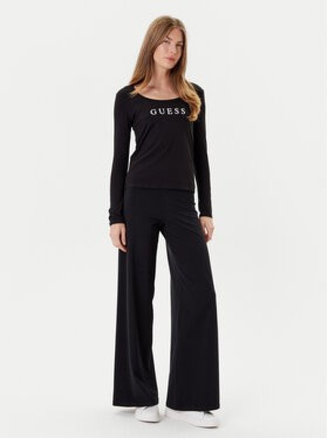Guess Bluzka O5RI00 KBBU1 Czarny Regular Fit