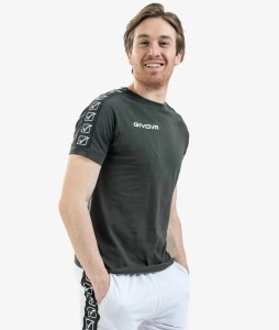 T-shirt z taśmą bawełnianą Givova