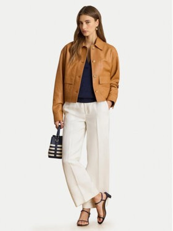 LAUREN RALPH LAUREN Spodnie materiałowe 200P08107001 Biały Wide Leg