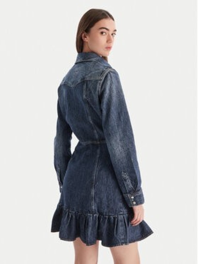 Tommy Jeans Sukienka jeansowa Western DW0DW21635 Niebieski Regular Fit