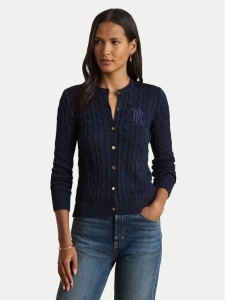 LAUREN RALPH LAUREN Kardigan 200P14040002 Granatowy Regular Fit
