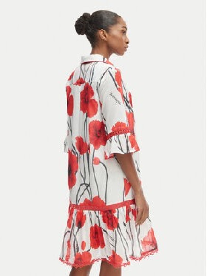 Iconique Sukienka letnia IC26-087 Czerwony Regular Fit