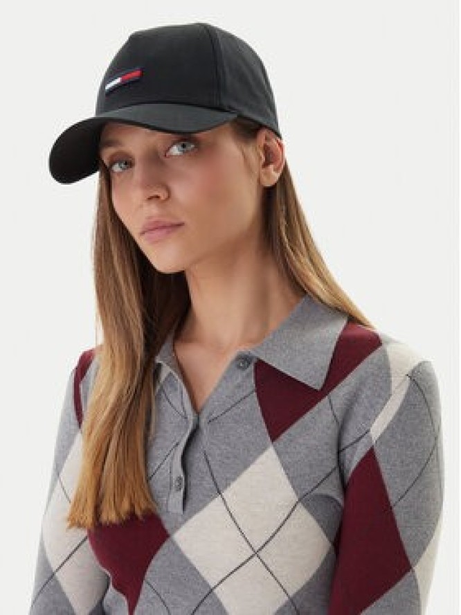 Tommy Jeans Czapka z daszkiem Tju Flag Cap AU0AU00843 Czarny