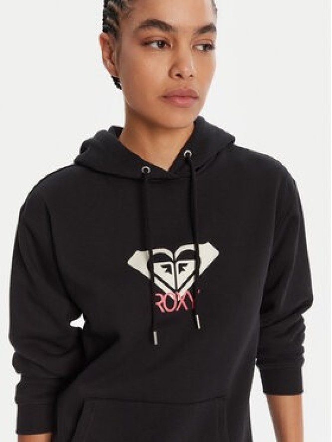 Roxy Bluza ERJFT05020 Czarny Regular Fit