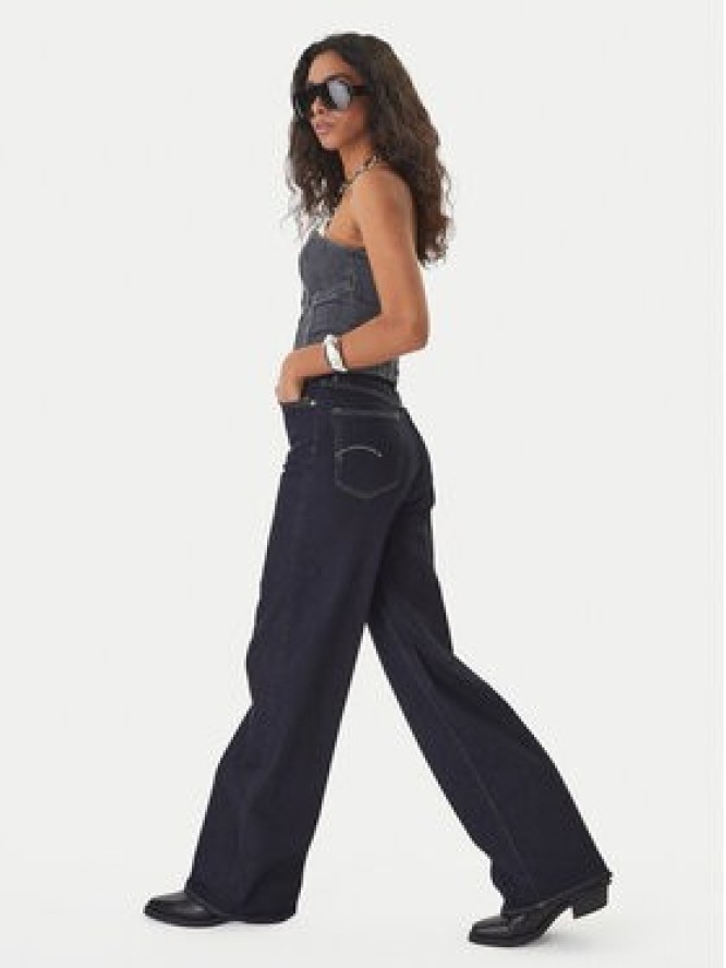 G-Star Raw Jeansy Deck 2.0 D23591-E205 Granatowy Wide Leg