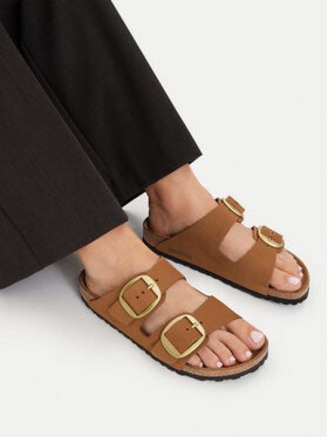 Birkenstock Klapki Arizona Big Buckle 1032989 Brązowy jasny