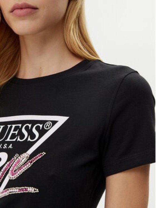 Guess T-Shirt W5GI05 I3Z14 Czarny Regular Fit