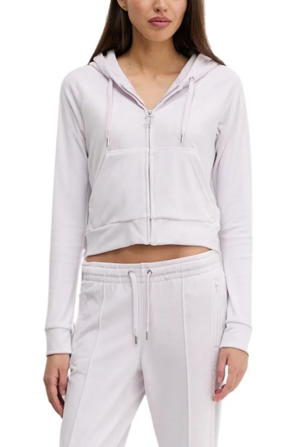 JUICY COUTURE Różowa bluza Madison Outline, Rozmiar M