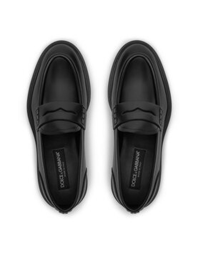 Dolce&Gabbana Mokasyny CM0078 A1203 Czarny
