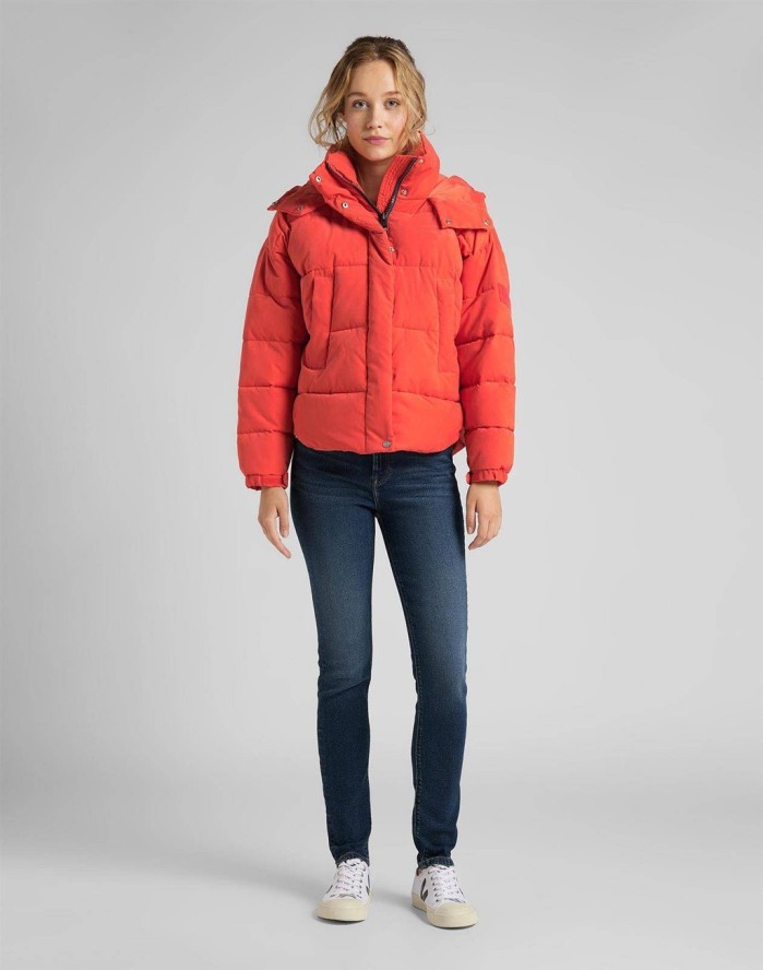 LEE PUFFER JACKET DAMSKA KURTKA PUCHOWA POINCIANA L56VMMOL 112113120