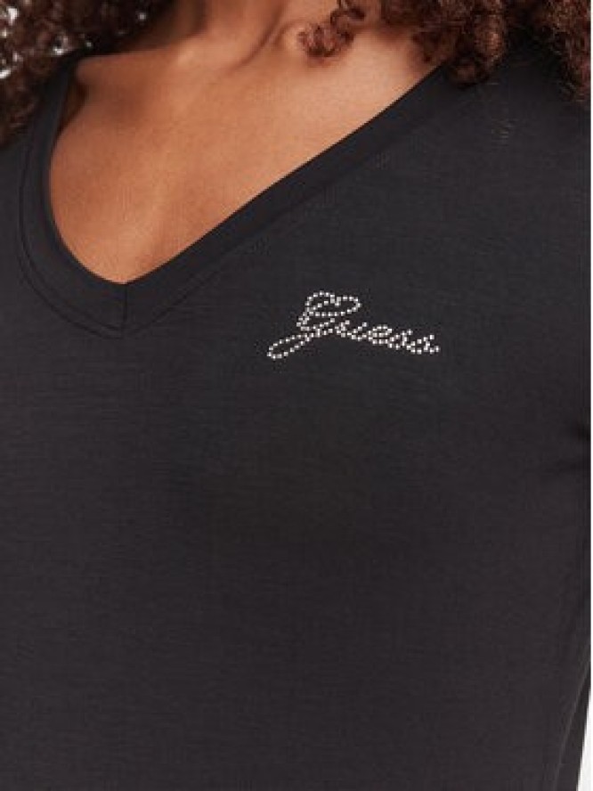 Guess T-Shirt W6YI13 K3853 Czarny Regular Fit