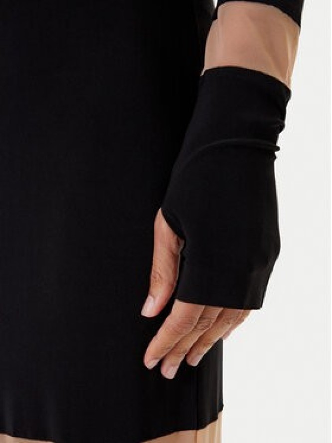 NORMA KAMALI Sukienka wieczorowa KK3243PM808239 Czarny Slim Fit