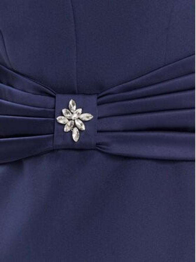 Rinascimento Sukienka koktajlowa CFC0125073003 Granatowy Slim Fit