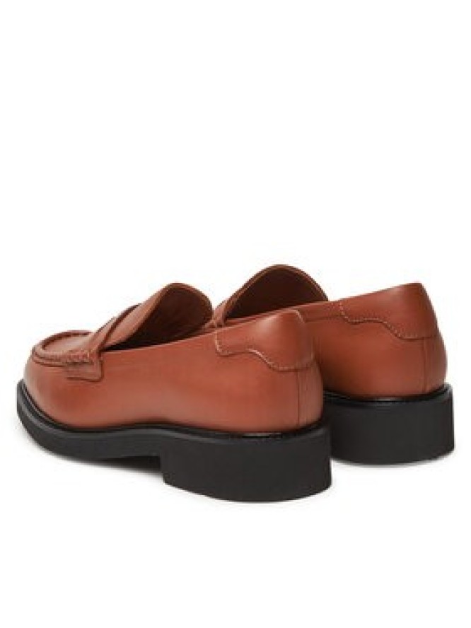 Tommy Hilfiger Lordsy Crest Squarish Toe Penny Loafer FW0FW08633 Brązowy