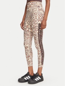 adidas Legginsy Farm Rio Optime KR0231 Beżowy jasny Slim Fit