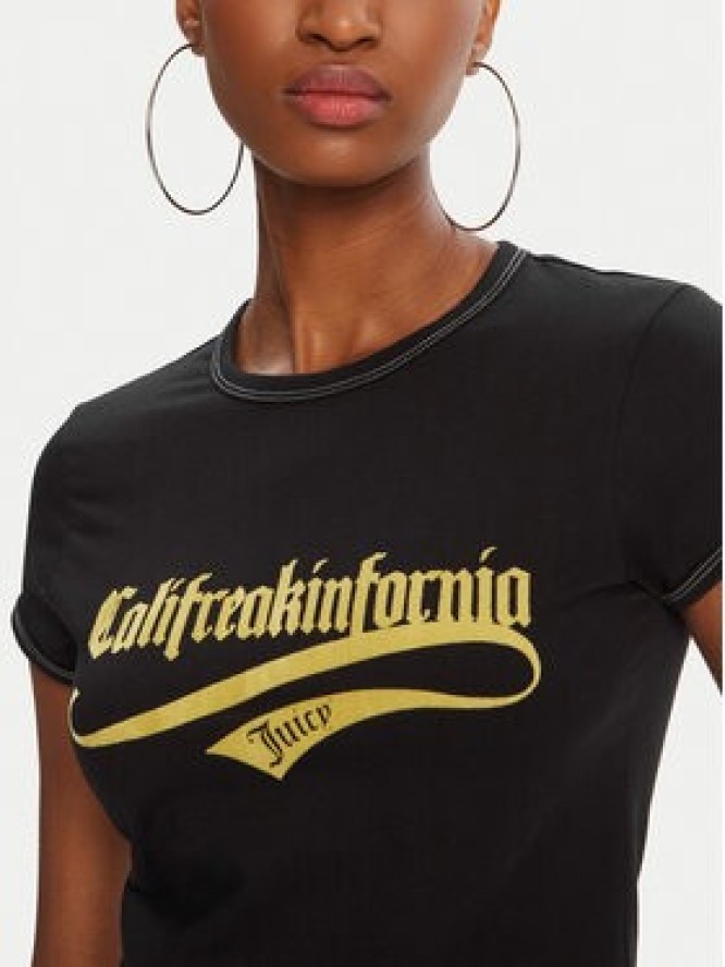 Juicy Couture T-Shirt JCNCT225460 Czarny Regular Fit