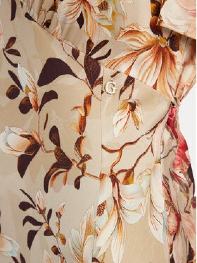 Guess Sukienka wieczorowa W5YK01 WHEZ2 Beżowy Regular Fit