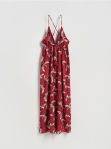 Wzorzysta sukienka maxi - wielobarwny