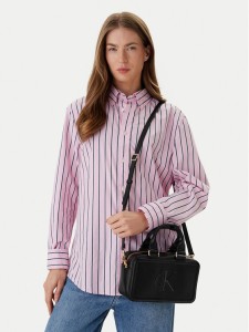 Calvin Klein Torebka Bold Ck Bauletto Crossbody LV04F3411G Czarny