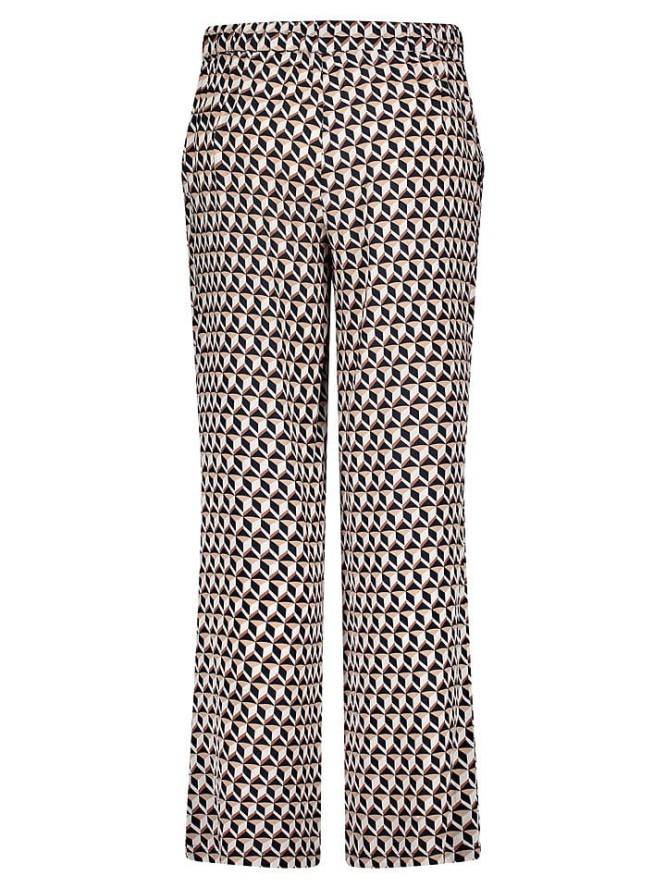 Betty Barclay Spodnie w kolorze granatowo-beżowym rozmiar: 36