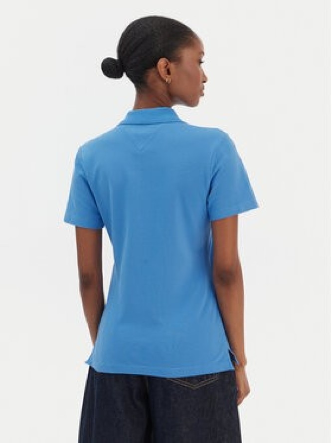 Tommy Hilfiger Polo 1985 WW0WW43225 Niebieski Slim Fit