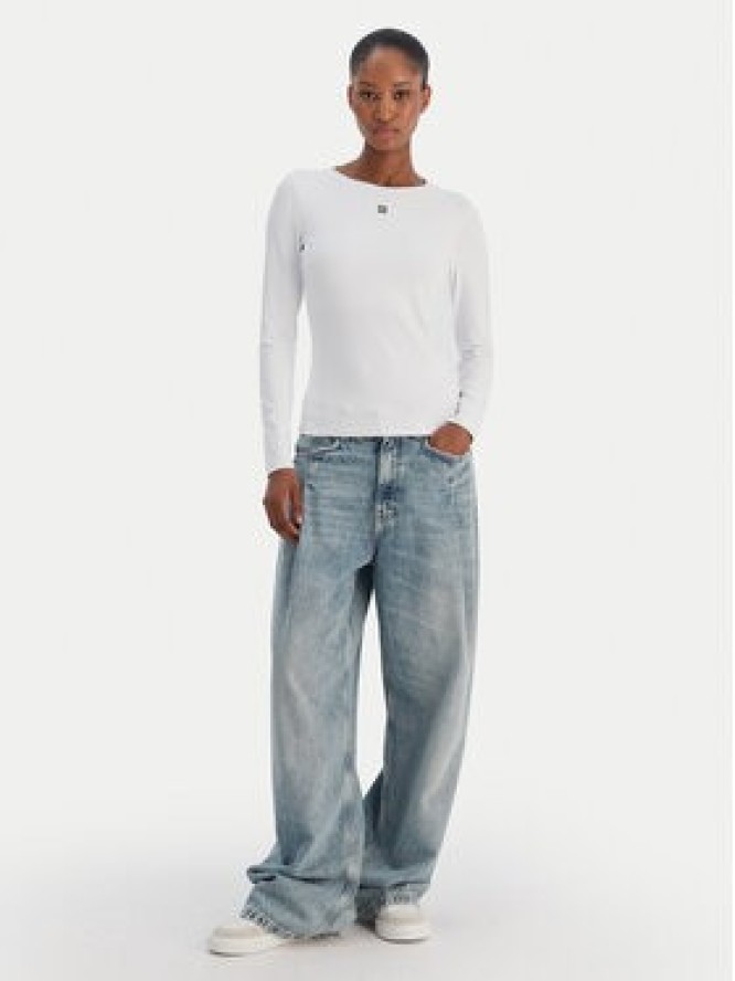 HUGO Bluzka Dasiia 50545208 Biały Slim Fit