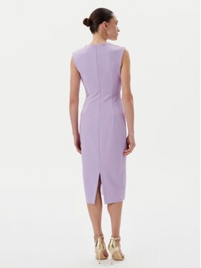 Rinascimento Sukienka koktajlowa CFC0123769003 Fioletowy Regular Fit