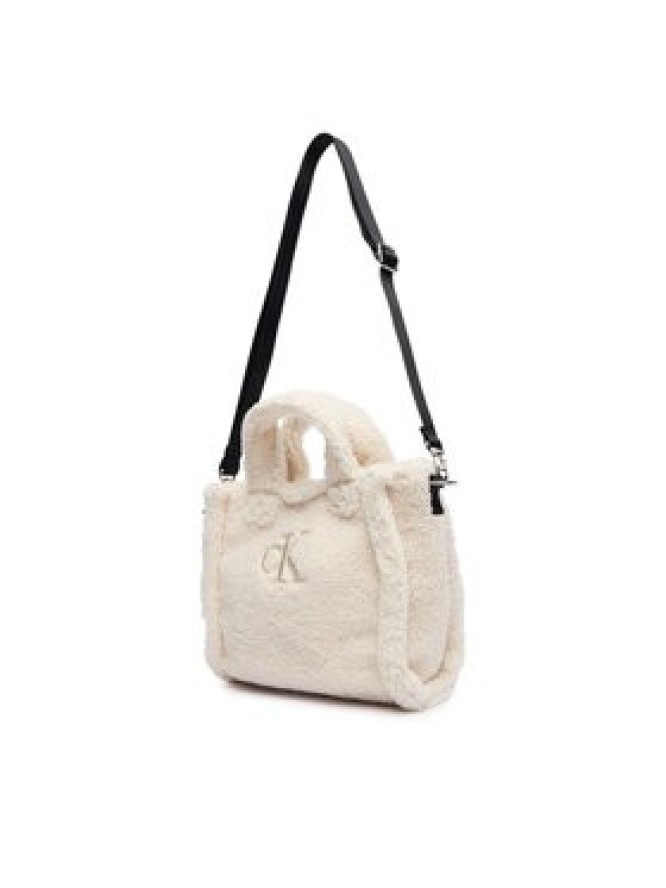 Calvin Klein Jeans Torebka Teddy Tote Bag IU0IU00355 Beżowy