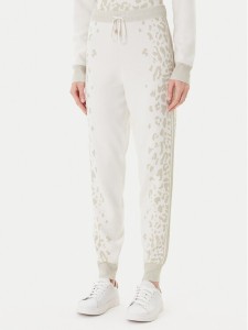Liu Jo Spodnie dresowe TF5174 MS49I Écru Regular Fit