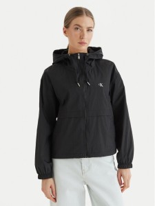 Calvin Klein Jeans Wiatrówka Essential LV047F507G Czarny Regular Fit