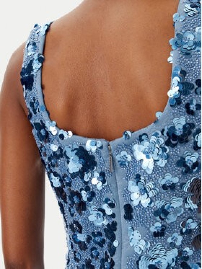 MICHAEL Michael Kors Sukienka koktajlowa MS5830EHHS Błękitny Slim Fit