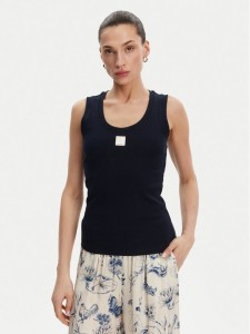 Fracomina Top FP25ST2001J40101 Granatowy Slim Fit